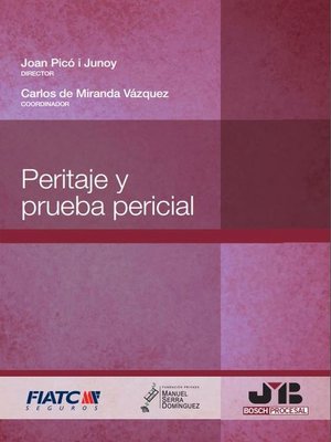 cover image of Peritaje y prueba pericial